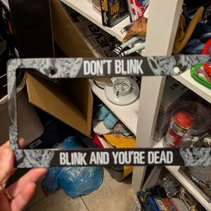 Brand New Doctor Who Weeping Angels Themed License Plate Frame